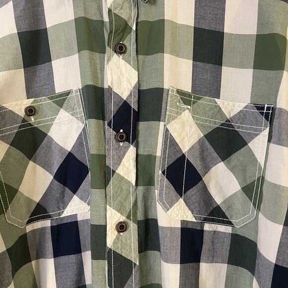 RedHead Flannel Shirt Men's XL green and Black Buffalo Plaid Long Sleeve Cotton - Picture 4 of 9